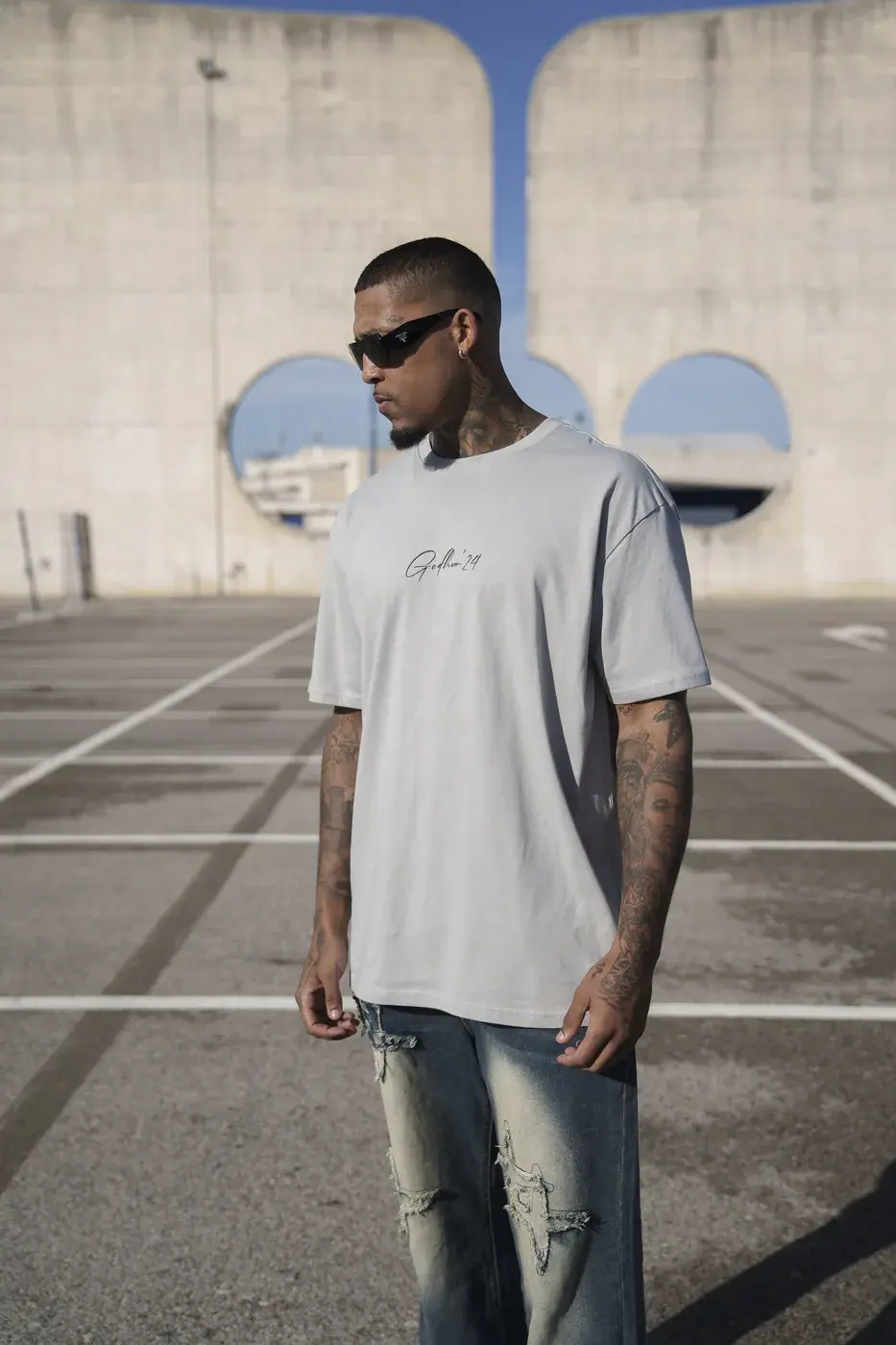 GRIS FIRMA, camiseta GODHEM